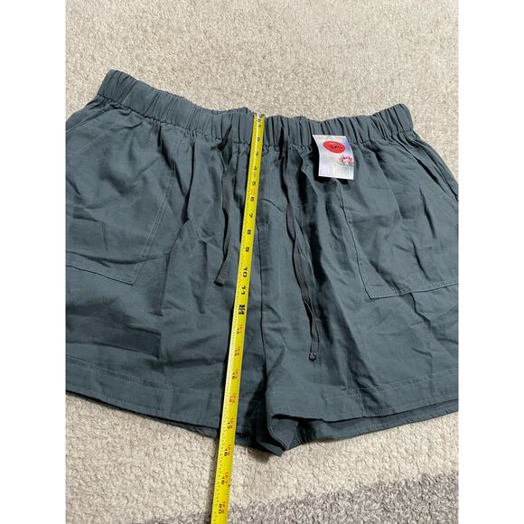 NWT Doublju Women's Size 3XL Drawstring Side Pockets Casual Shorts Deep Blue - Picture 2 of 9